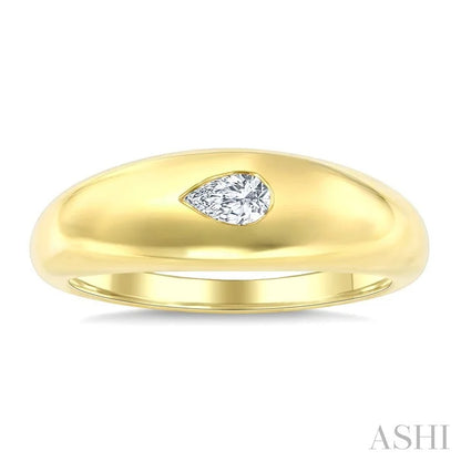 Aeris Gold Pear Shape East-West Diamond Fashion Ring