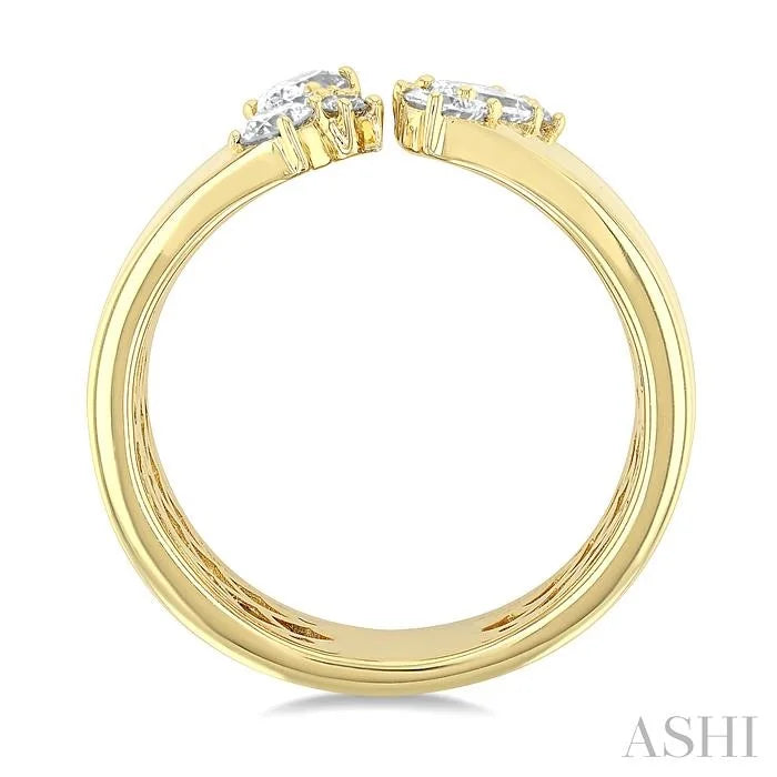 Bold Mixed Shape Diamond Fashion Open Band