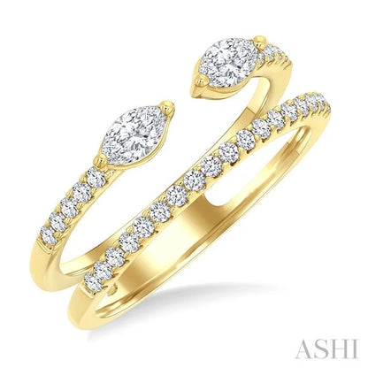 Marquise Shape Diamond Layered Fashion Ring