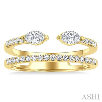 Marquise Shape Diamond Layered Fashion Ring