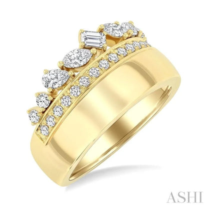 Mixed Shape Diamond Fashion Ring