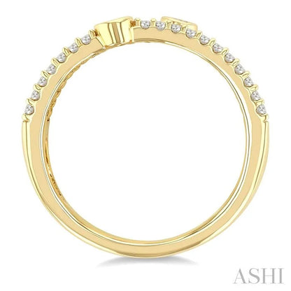 Bead Bijoux Round Shape Three Row Diamond Band