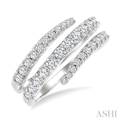 Spiral Diamond Fashion Open Band