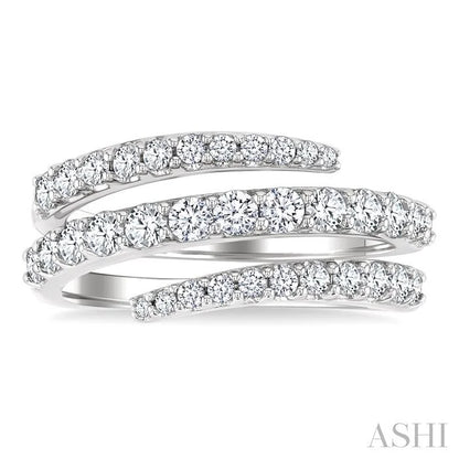 Spiral Diamond Fashion Open Band
