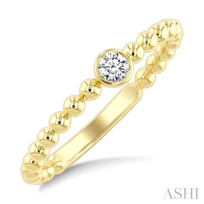 Bead Bijoux Bezel Diamond Fashion Ring