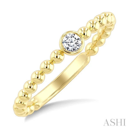 Bead Bijoux Bezel Diamond Fashion Ring