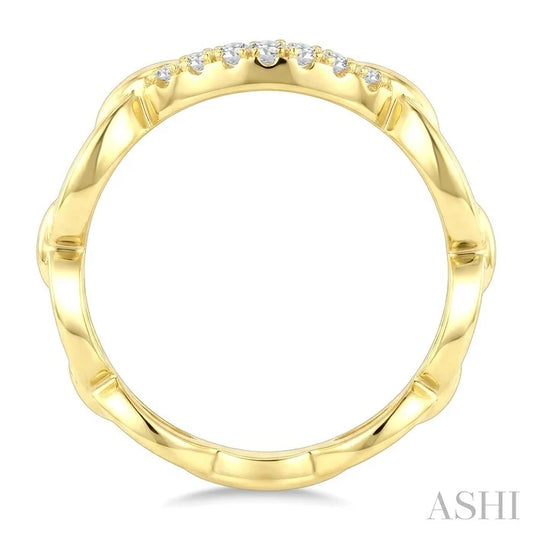 Open Link Diamond Fashion Ring