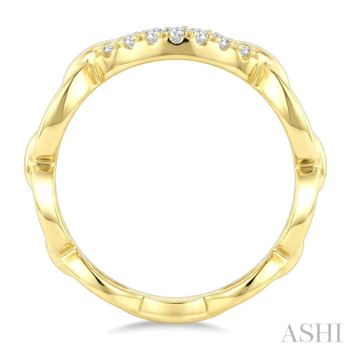 Open Link Diamond Fashion Ring
