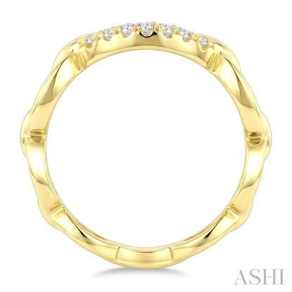 Open Link Diamond Fashion Ring