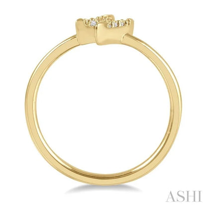 Stackable Lightning Bolt Petite Diamond Fashion Ring