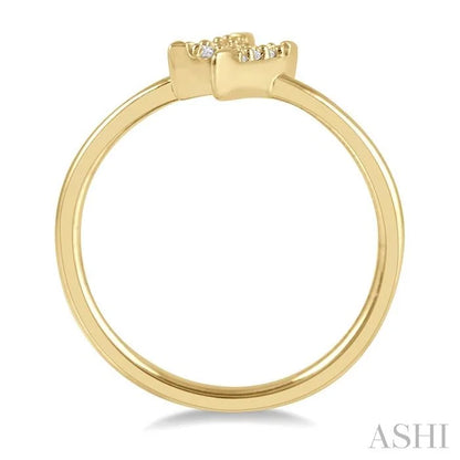Stackable Lightning Bolt Petite Diamond Fashion Ring