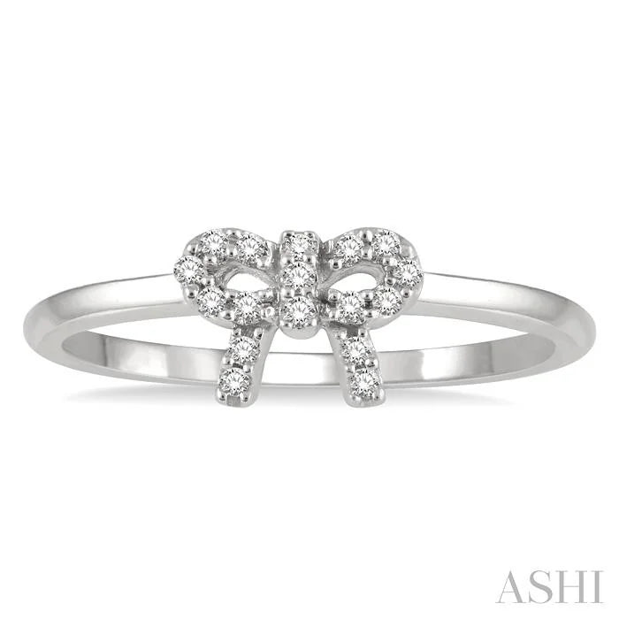Stackable Bow Petite Diamond Fashion Ring
