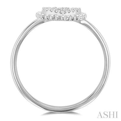 Stackable Bead Bijoux Heart Shape Petite Diamond Fashion Ring