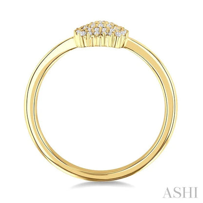 Cushion Shape Petite Cluster Diamond Fashion Ring