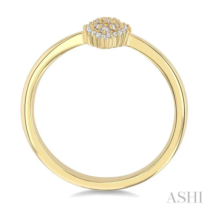 Marquise Shape Petite Cluster Diamond Fashion Ring