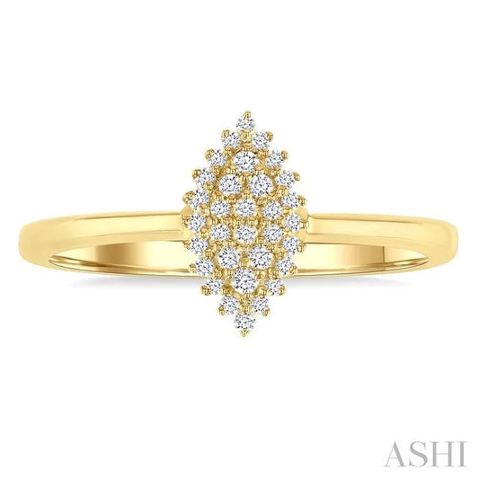 Marquise Shape Petite Cluster Diamond Fashion Ring