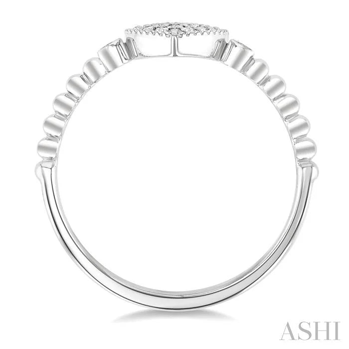 Bead Bijoux Heart Shape Petite Diamond Fashion Ring