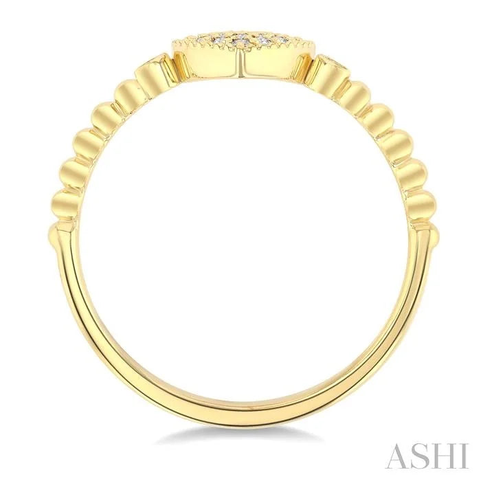 Bead Bijoux Heart Shape Petite Diamond Fashion Ring