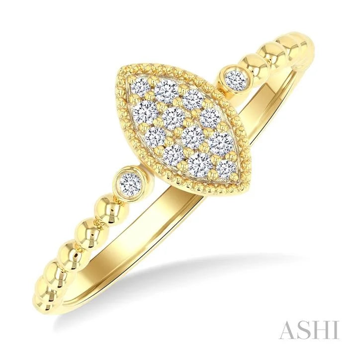 Bead Bijoux Marquise Shape Petite Diamond Fashion Ring