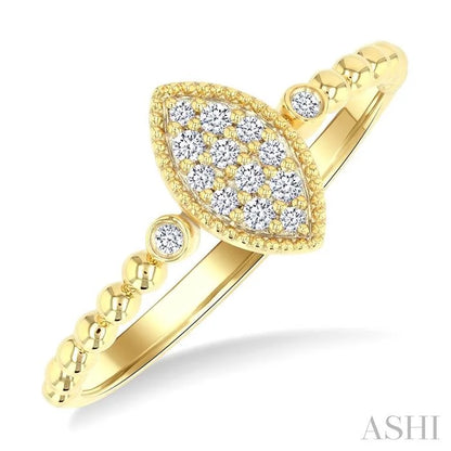 Bead Bijoux Marquise Shape Petite Diamond Fashion Ring