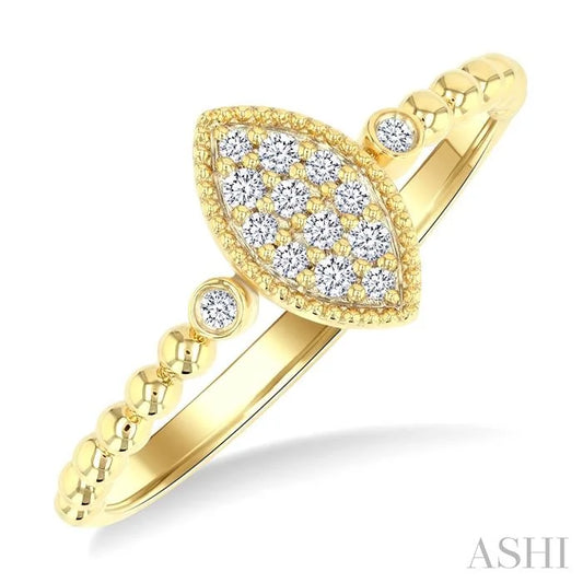 Bead Bijoux Marquise Shape Petite Diamond Fashion Ring