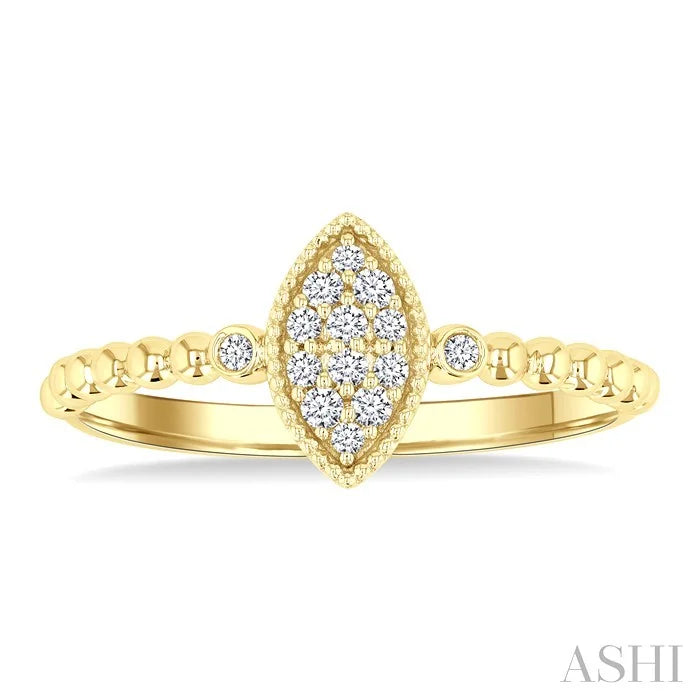 Bead Bijoux Marquise Shape Petite Diamond Fashion Ring