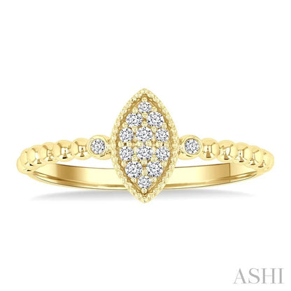 Bead Bijoux Marquise Shape Petite Diamond Fashion Ring