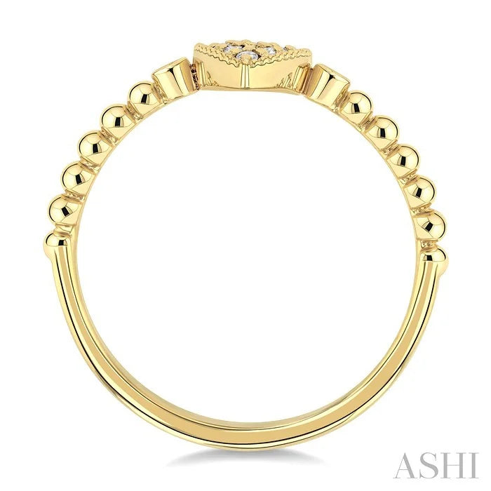 Bead Bijoux Pear Shape Petite Diamond Fashion Ring