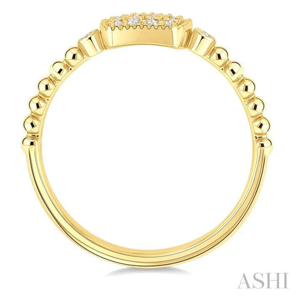 Bead Bijoux Cushion Shape Petite Diamond Fashion Ring
