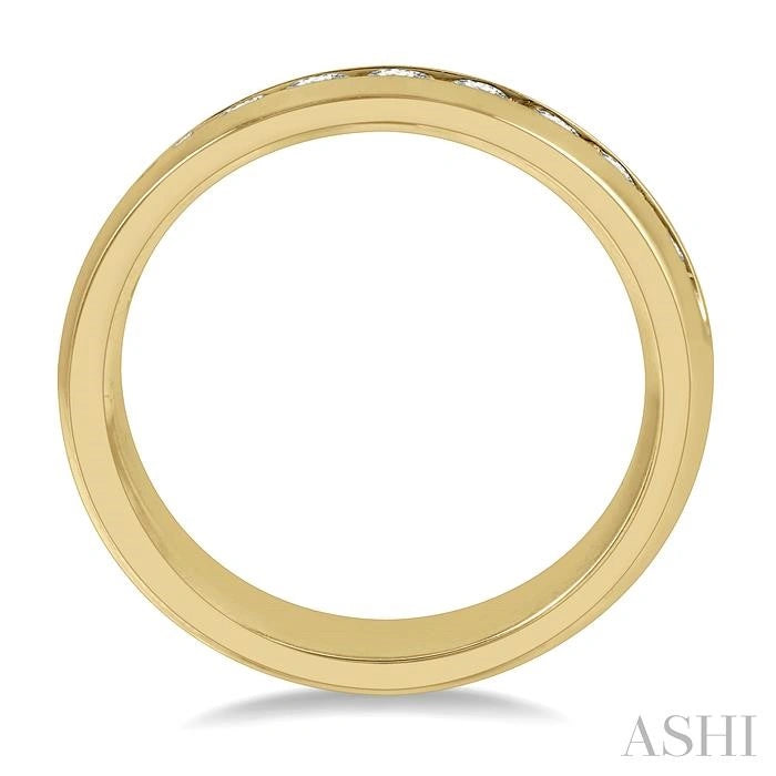 Channel Set Men'S Diamond Band