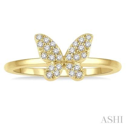 Stackable Butterfly Petite Diamond Fashion Ring