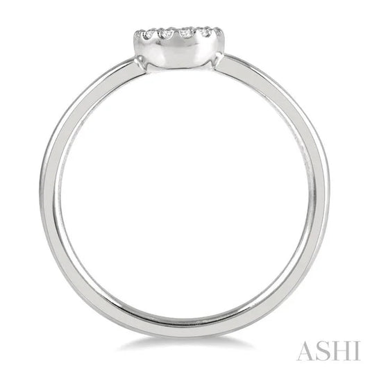 Stackable Disc Petite Diamond Fashion Ring