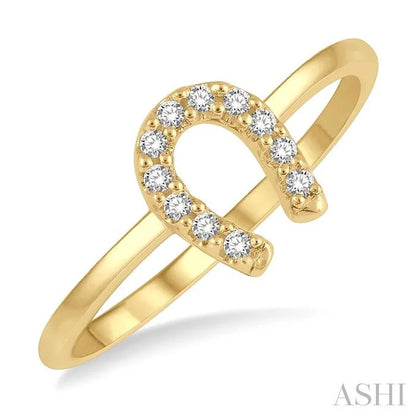 Stackable Horseshoe Petite Diamond Fashion Ring