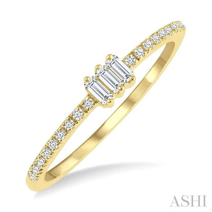 Stackable Petite Baguette Diamond Fashion Ring