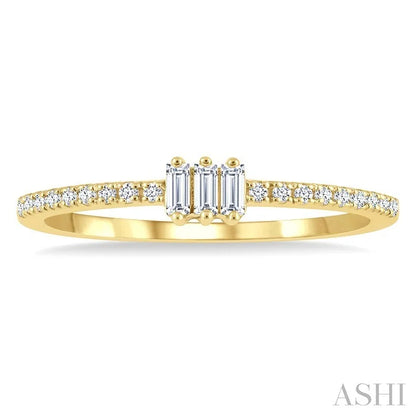Stackable Petite Baguette Diamond Fashion Ring