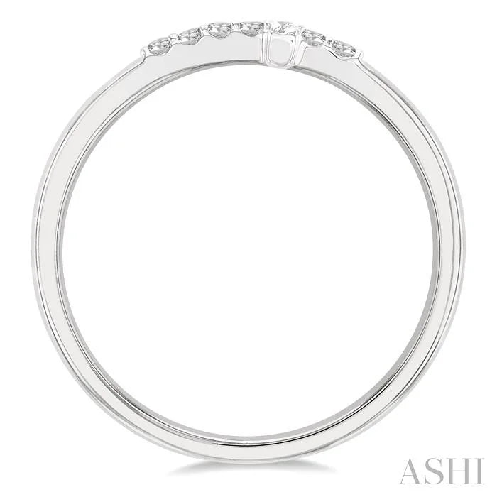 Stackable Sideway Cross Petite Diamond Fashion Ring