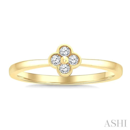 Petite Clover Diamond Fashion Ring