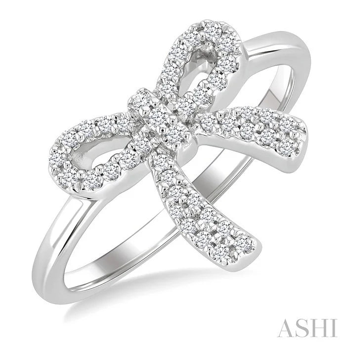 Bow Petite Diamond Fashion Ring