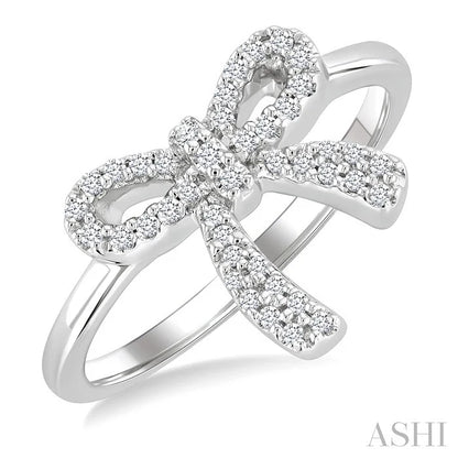 Bow Petite Diamond Fashion Ring