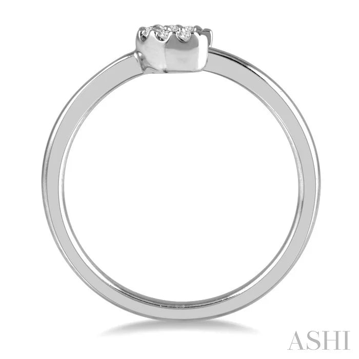 Stackable Crescent Petite Diamond Fashion Ring