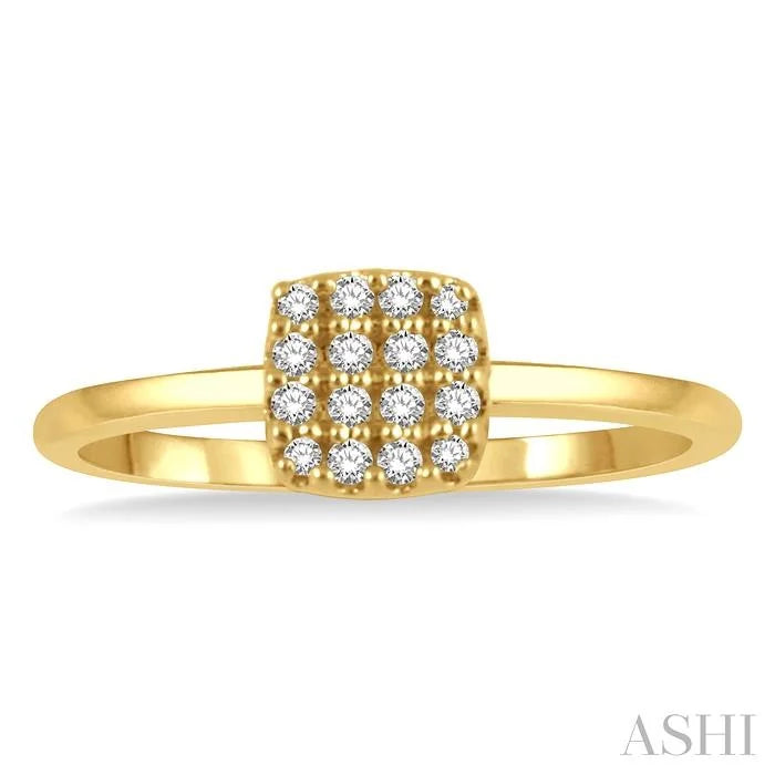 Stackable Cushion Shape Petite Diamond Fashion Ring