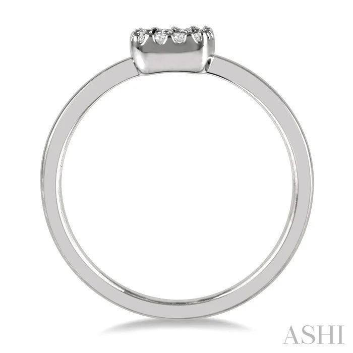 Stackable Cushion Shape Petite Diamond Fashion Ring