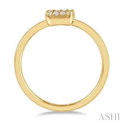 Stackable Cushion Shape Petite Diamond Fashion Ring