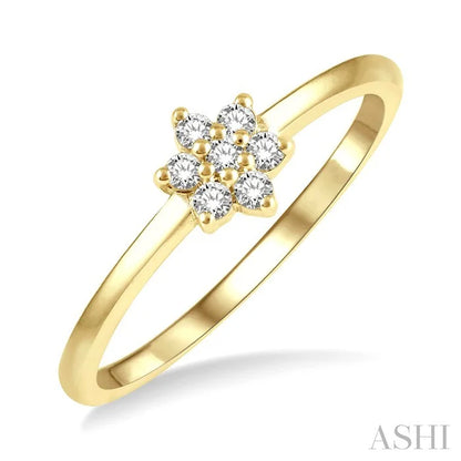 Stackable Flower Petite Diamond Fashion Ring