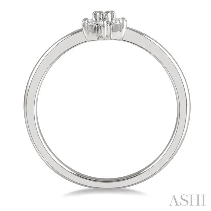Stackable Flower Petite Diamond Fashion Ring