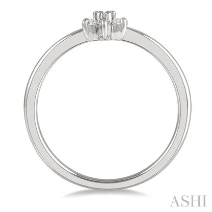 Stackable Flower Petite Diamond Fashion Ring
