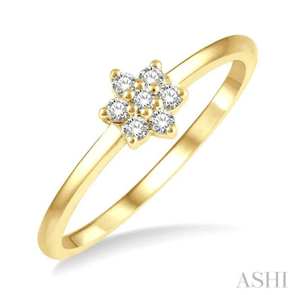 Stackable Flower Petite Diamond Fashion Ring