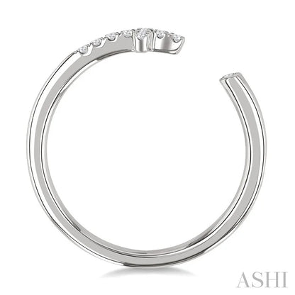 Cross Petite Diamond Fashion Open Ring