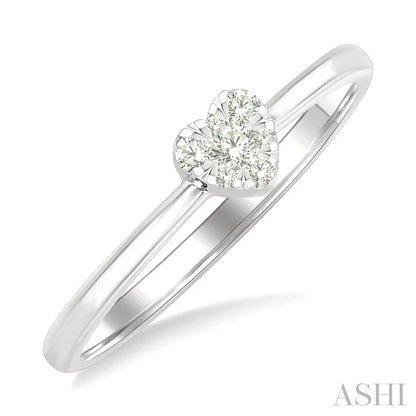 Heart Shape Lovebright Petite Diamond Solitaire Ring