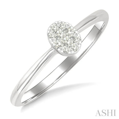 Oval Shape Lovebright Petite Diamond Solitaire Ring